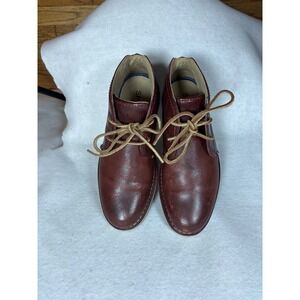 Sperry Mens Leather Chukka Boots Size 9 Brown Lace-Up Casual Shoes